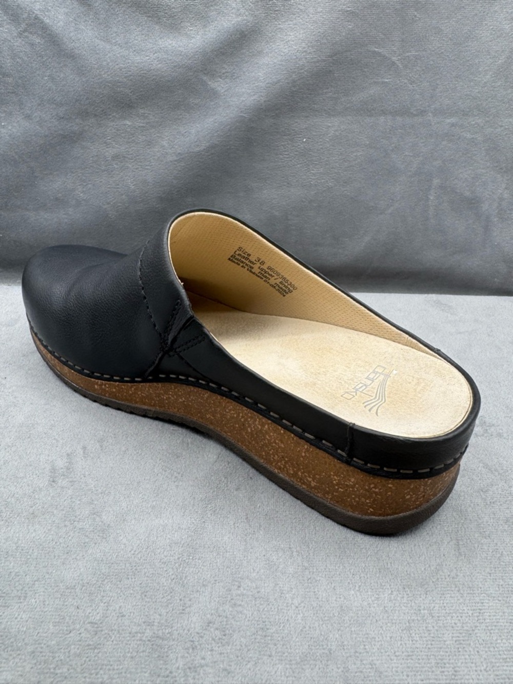 Dansko Mariella Mules Women’s Size 7.5 Black Leather Slip-On - Picture 3 of 14